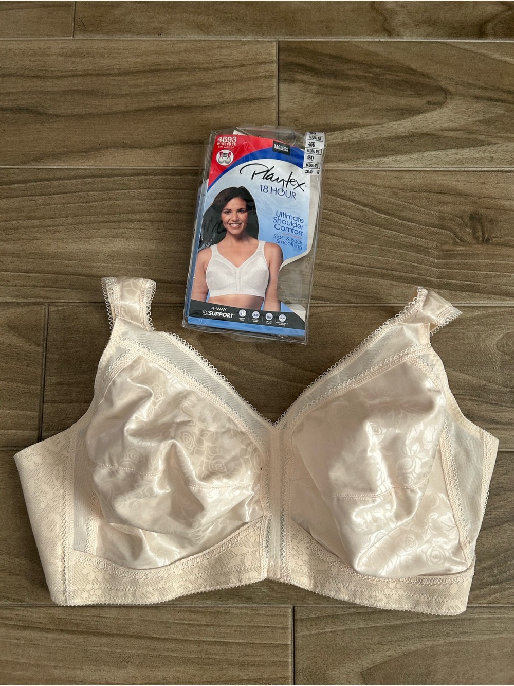 Playtex 18 Hour Wirefree Full Coverage Bra in Light Beige